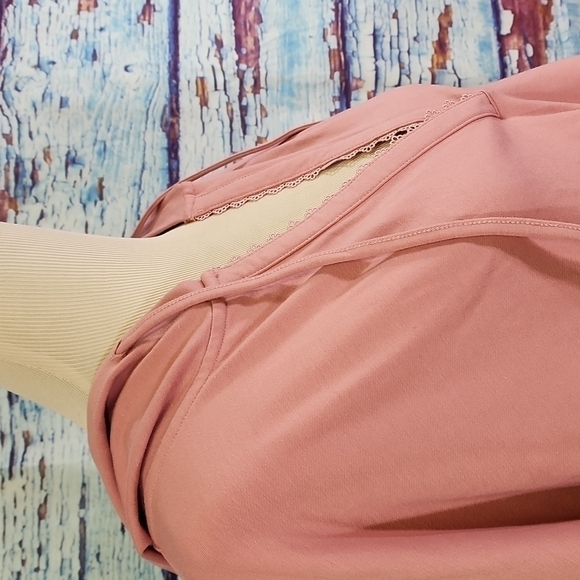 NYDJ Forever Comfort Laced Trimmed Hoodie Size XL - Picture 2 of 8